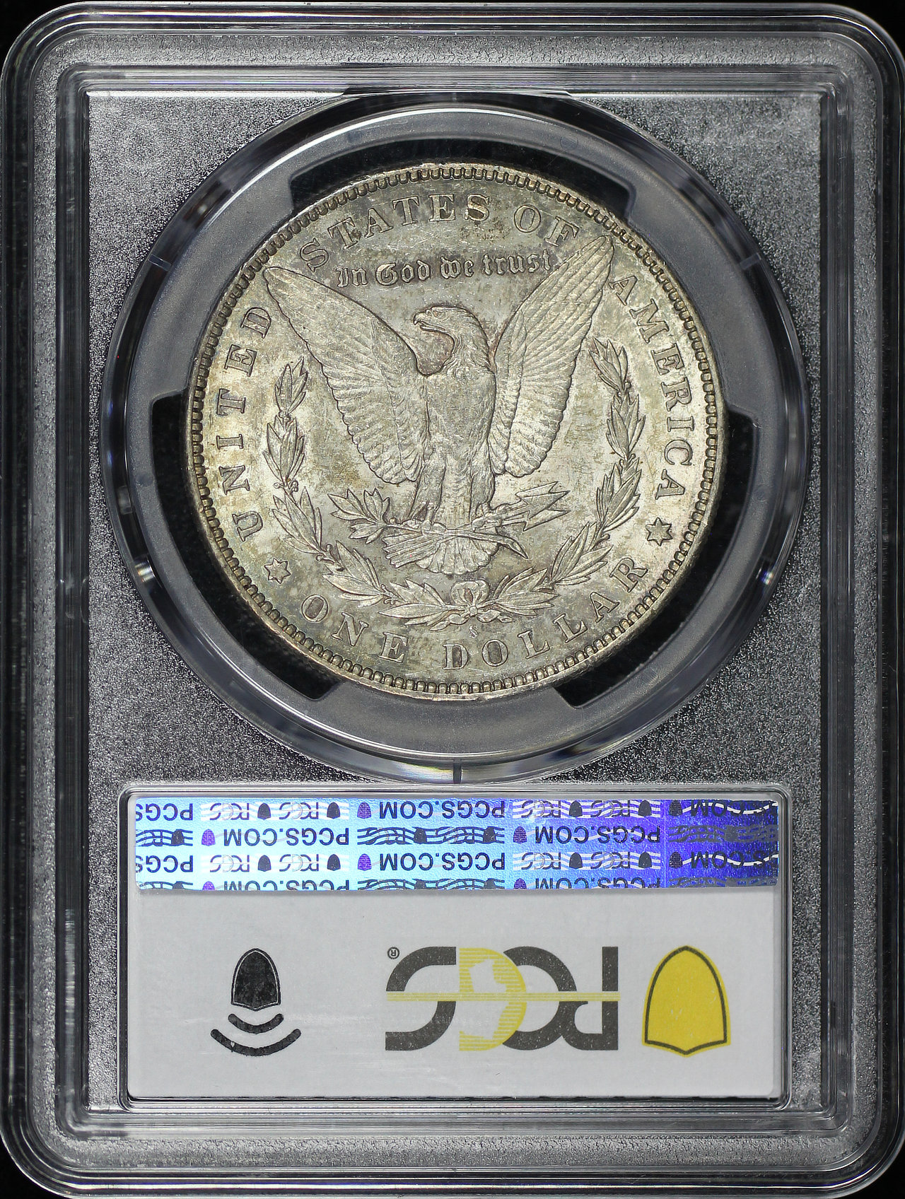 Reverse of this 1895-S Morgan Dollar PCGS AU-55
