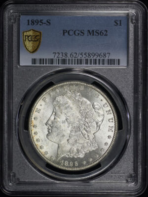Obverse of this 1895-S Morgan Dollar PCGS MS-62
