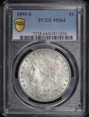 Obverse of this 1895-S Morgan Dollar PCGS MS-64