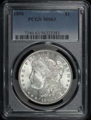 Obverse of this 1896 Morgan Dollar PCGS MS-63