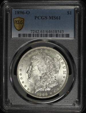 Obverse of this 1896-O Morgan Dollar PCGS MS-61