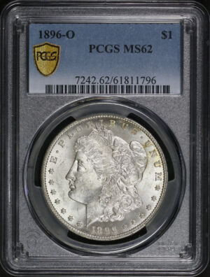 Obverse of this 1896-O Morgan Dollar PCGS MS-62
