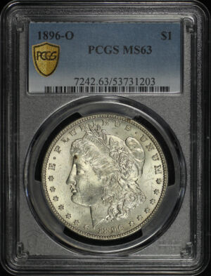 Obverse of this 1896-O Morgan Dollar PCGS MS-63