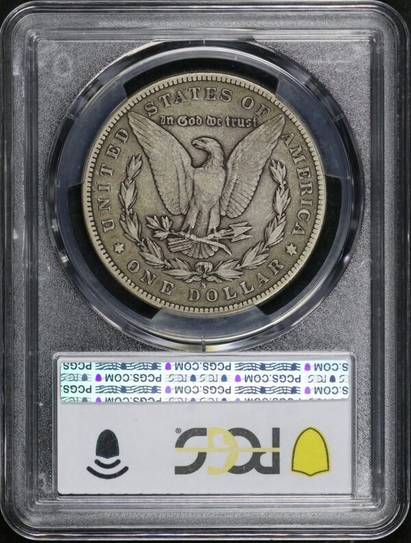 Reverse of this 1896-S Morgan Dollar PCGS VF-20