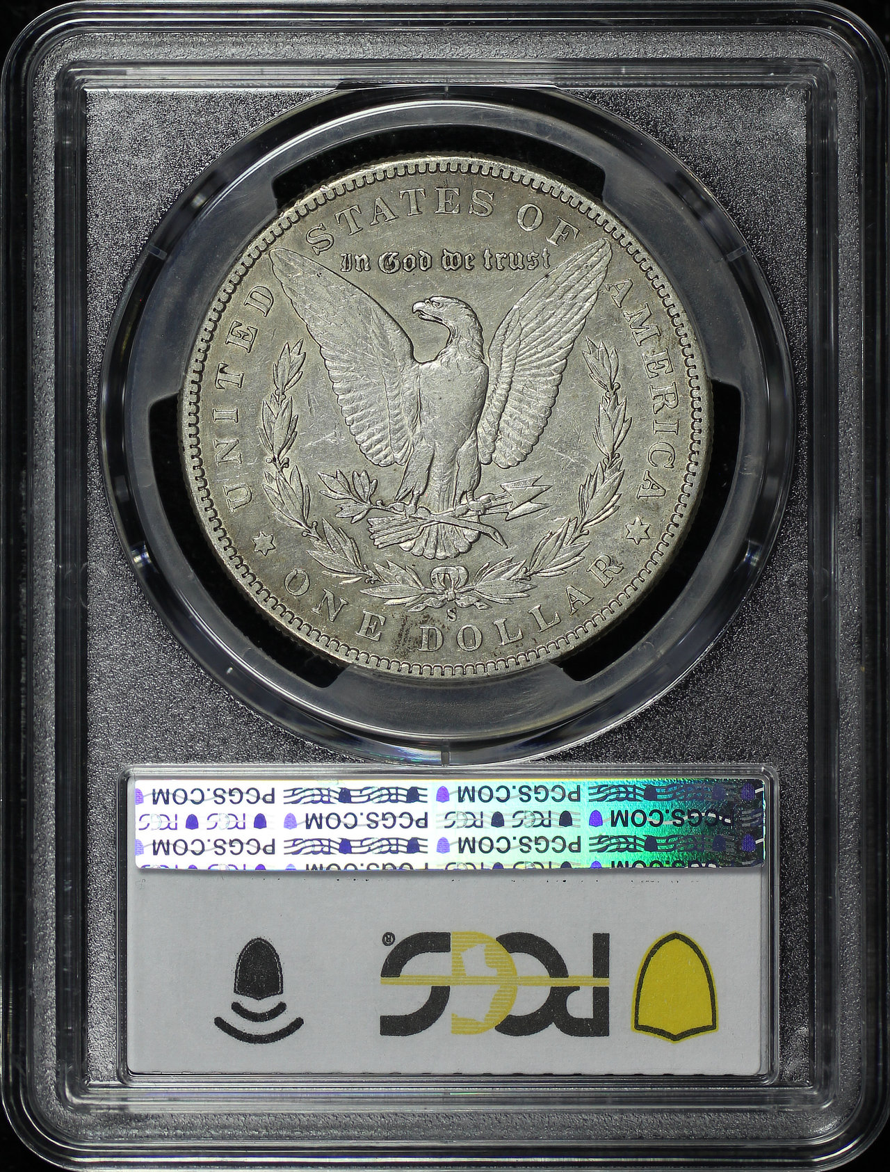 Reverse of this 1896-S Morgan Dollar PCGS VF-30