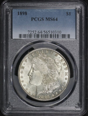 Obverse of this 1898 Morgan Dollar PCGS MS-64