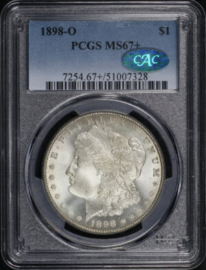 Obverse of this 1898-O Morgan Dollar PCGS MS-67+ CAC