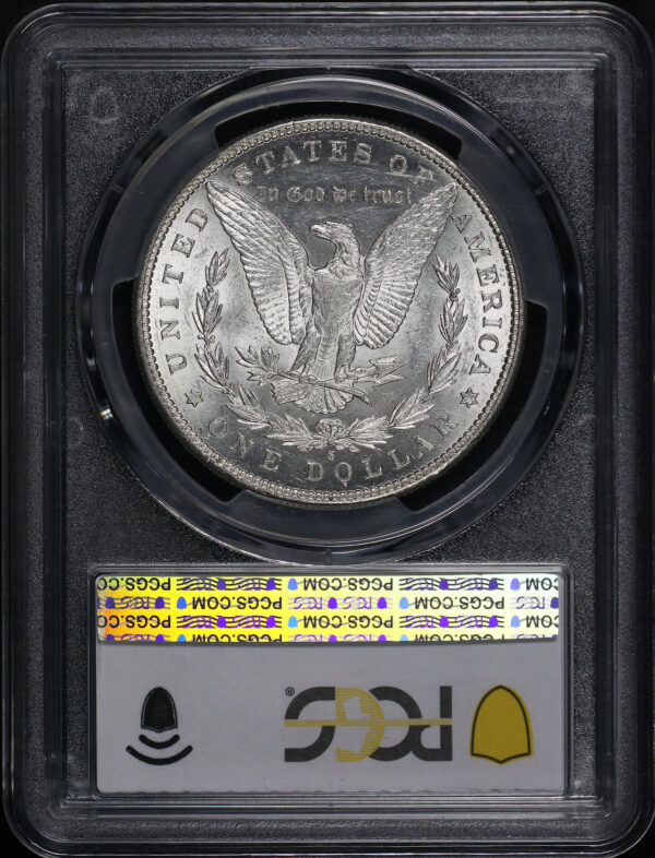 Reverse of this 1898-S Morgan Dollar PCGS AU-58