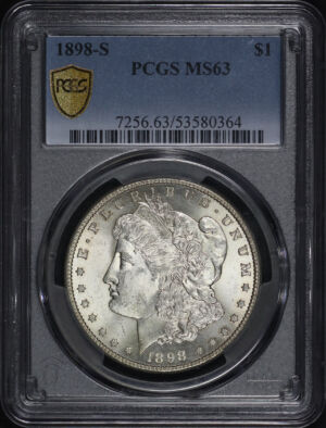 Obverse of this 1898-S Morgan Dollar PCGS MS-63