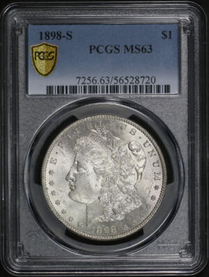 Obverse of this 1898-S Morgan Dollar PCGS MS-63