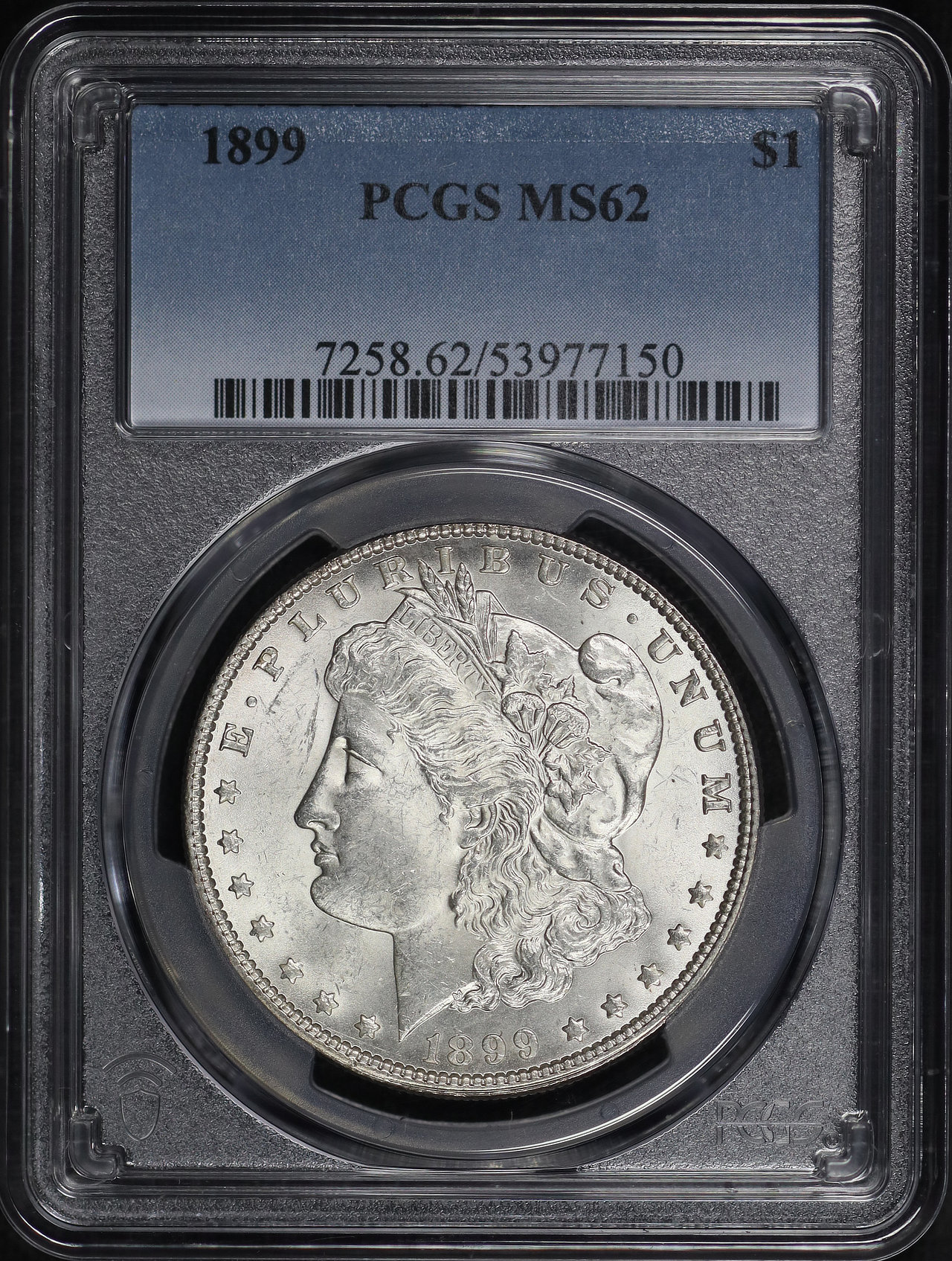 Obverse of this 1899 Morgan Dollar PCGS MS-62