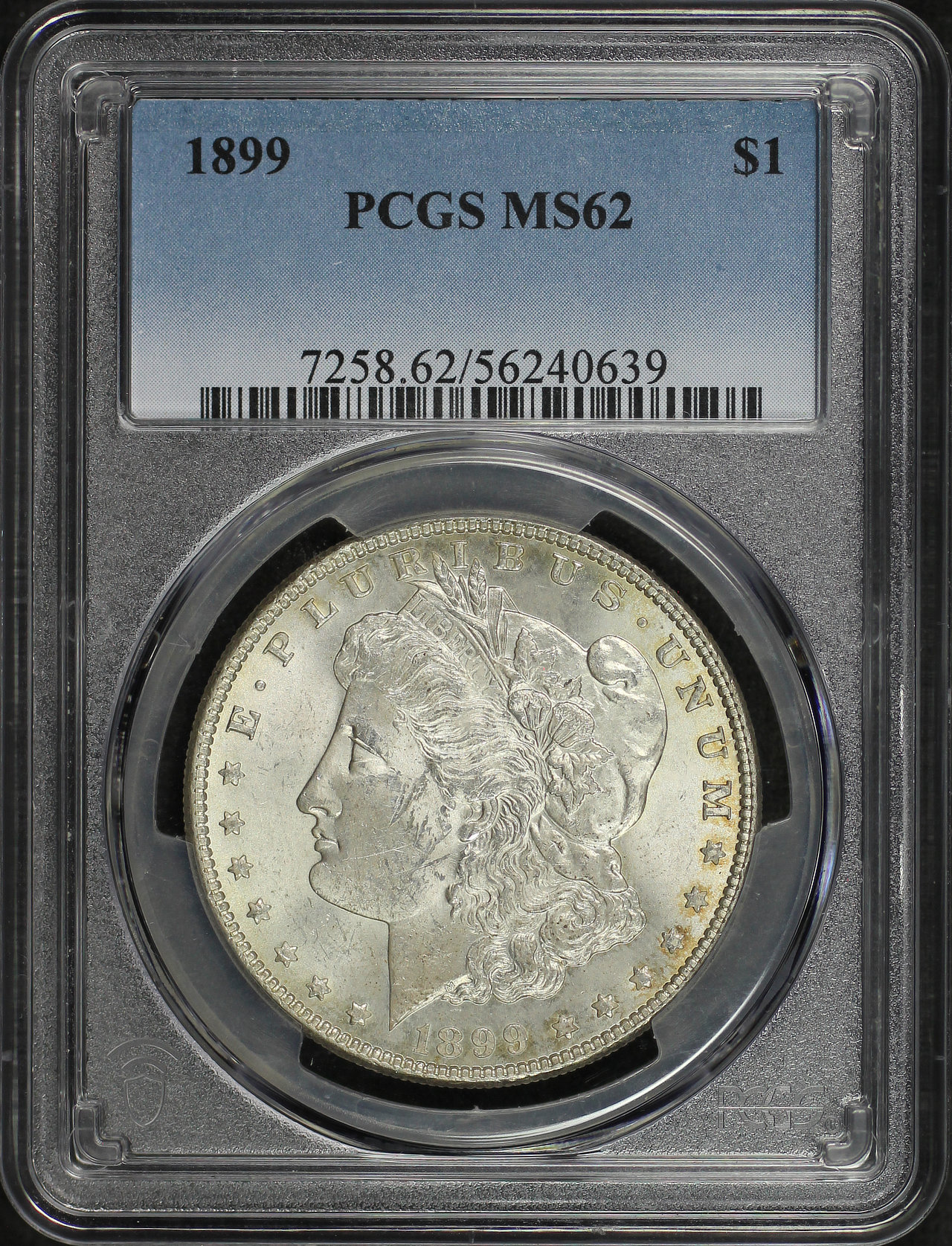 Obverse of this 1899 Morgan Dollar PCGS MS-62