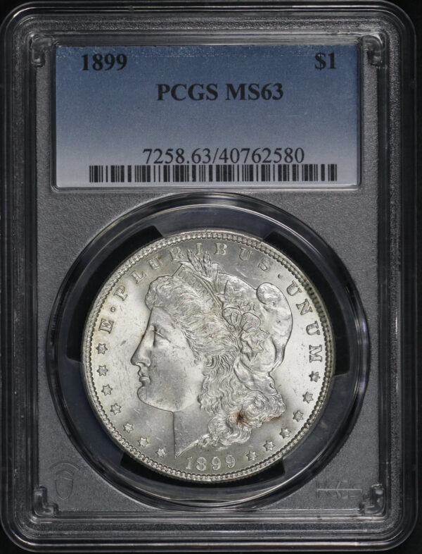 Obverse of this 1899 Morgan Dollar PCGS MS-63
