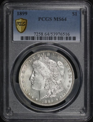 Obverse of this 1899 Morgan Dollar PCGS MS-64