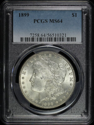Obverse of this 1899 Morgan Dollar PCGS MS-64