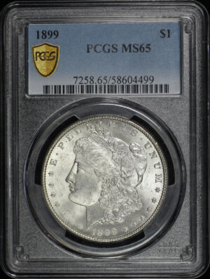 Obverse of this 1899 Morgan Dollar PCGS MS-65