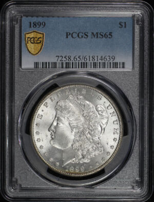 Obverse of this 1899 Morgan Dollar PCGS MS-65