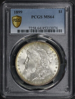 Obverse of this 1899 Morgan Dollar PCGS MS-64