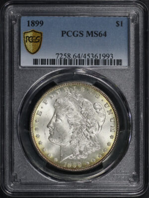 Obverse of this 1899 Morgan Dollar PCGS MS-64