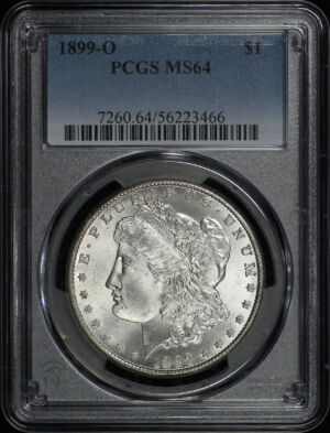 Obverse of this 1899-O Morgan Dollar PCGS MS-64