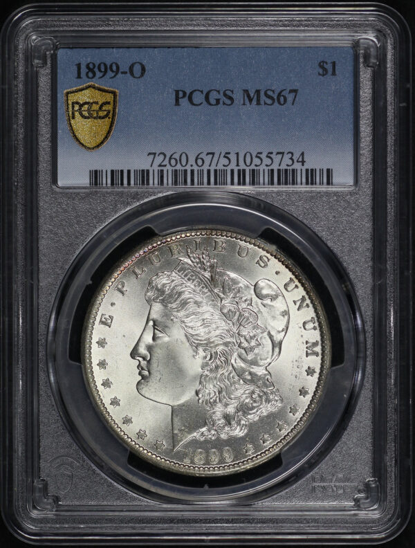 Obverse of this 1899-O Morgan Dollar PCGS MS-67