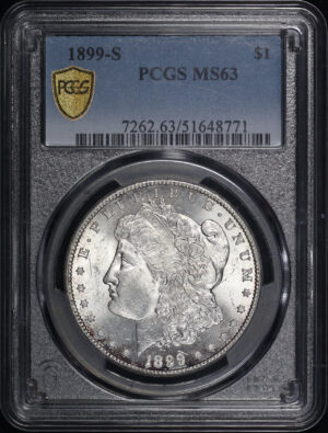 Obverse of this 1899-S Morgan Dollar PCGS MS-63