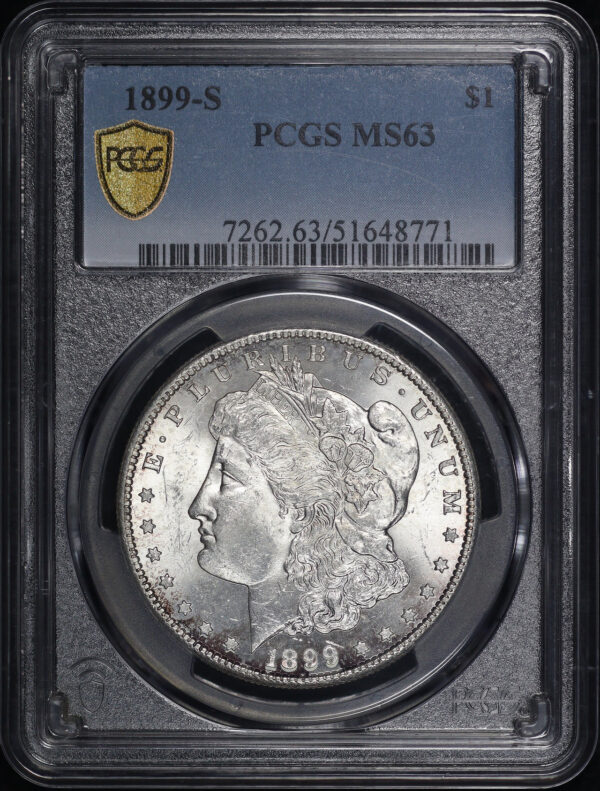 Obverse of this 1899-S Morgan Dollar PCGS MS-63
