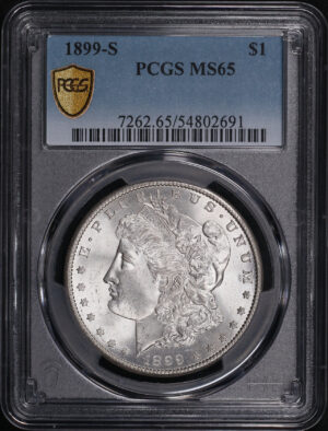 Obverse of this 1899-S Morgan Dollar PCGS MS-65