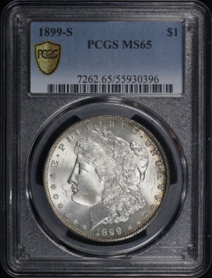 Obverse of this 1899-S Morgan Dollar PCGS MS-65