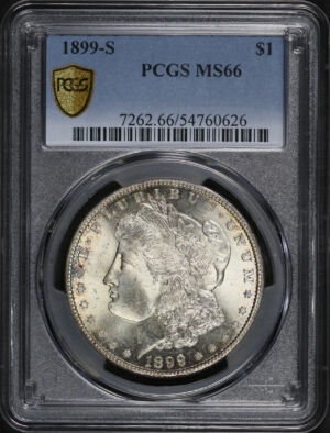 Obverse of this 1899-S Morgan Dollar PCGS MS-66