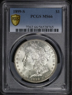Obverse of this 1899-S Morgan Dollar PCGS MS-66