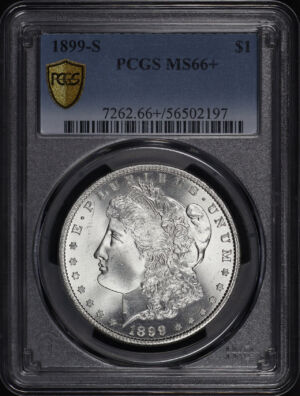 Obverse of this 1899-S Morgan Dollar PCGS MS-66+