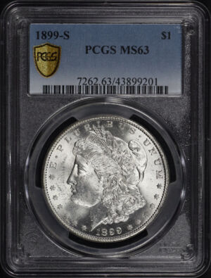 Obverse of this 1899-S Morgan Dollar PCGS MS-63