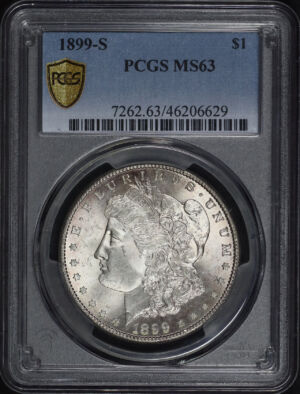 Obverse of this 1899-S Morgan Dollar PCGS MS-63