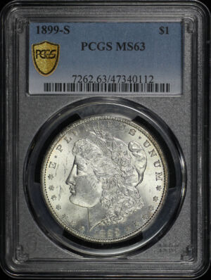 Obverse of this 1899-S Morgan Dollar PCGS MS-63