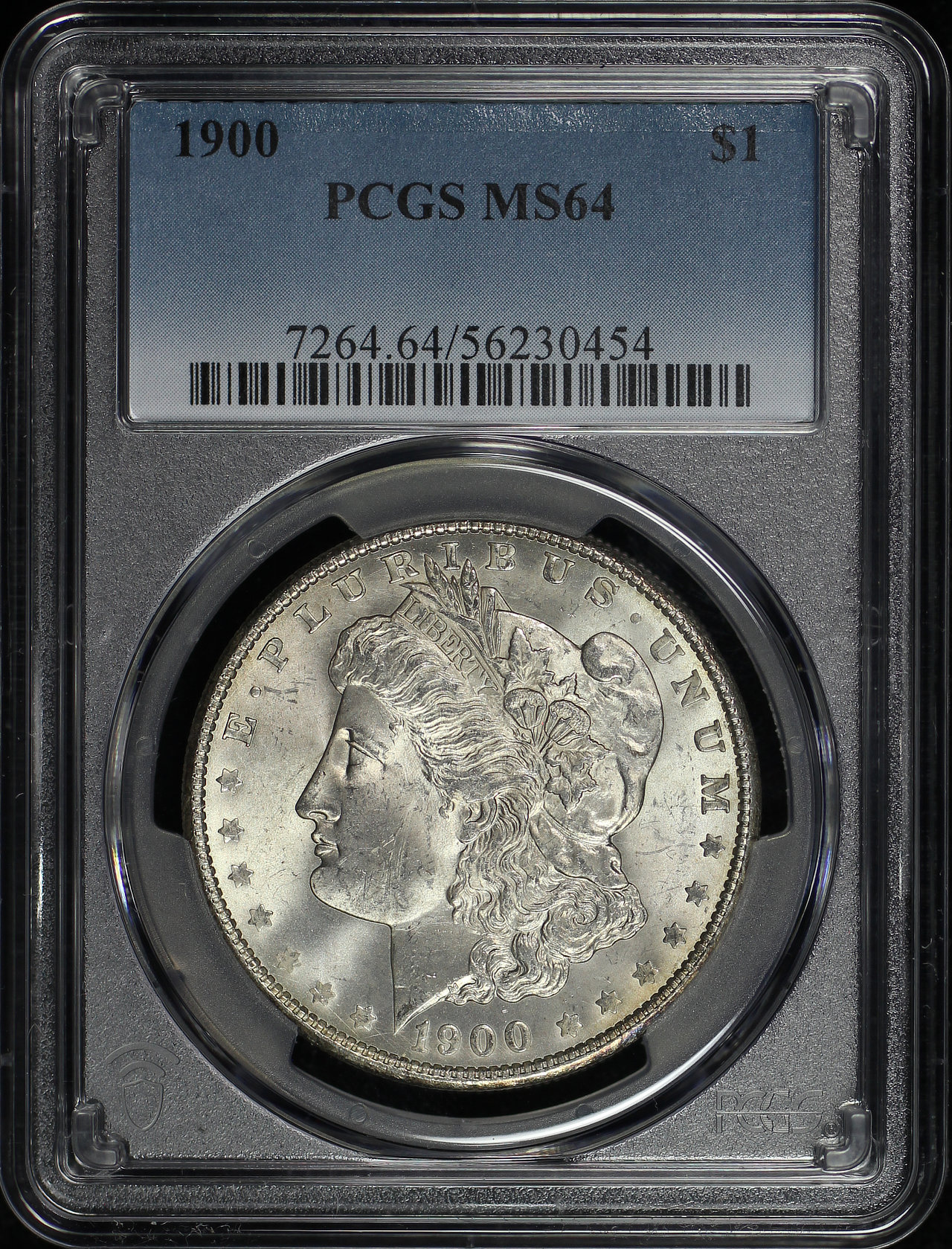 Obverse of this 1900 Morgan Dollar PCGS MS-64