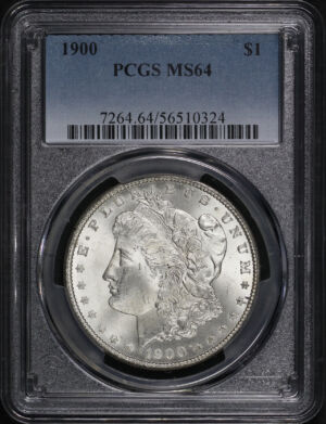 Obverse of this 1900 Morgan Dollar PCGS MS-64