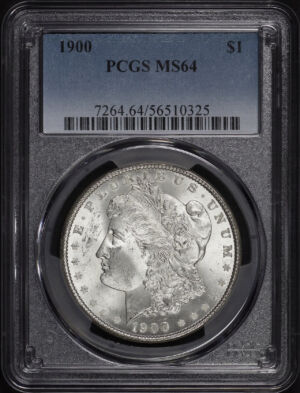 Obverse of this 1900 Morgan Dollar PCGS MS-64