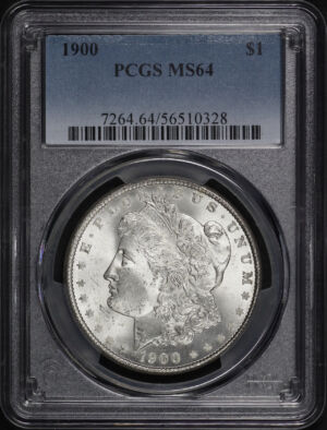 Obverse of this 1900 Morgan Dollar PCGS MS-64