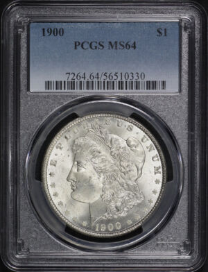 Obverse of this 1900 Morgan Dollar PCGS MS-64