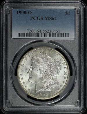 Obverse of this 1900-O Morgan Dollar PCGS MS-64