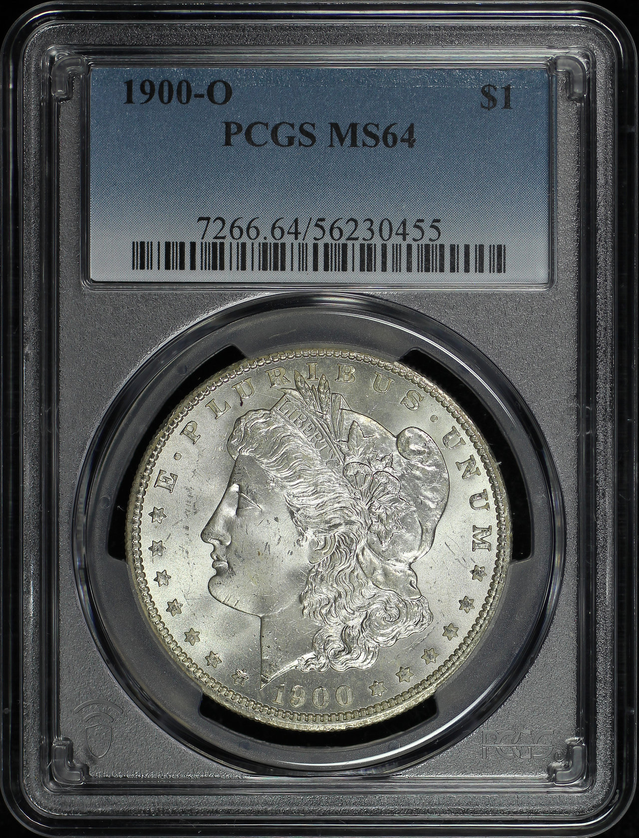 Obverse of this 1900-O Morgan Dollar PCGS MS-64