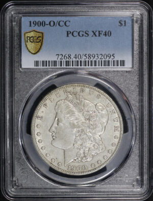 Obverse of this 1900-O/CC Morgan Dollar PCGS XF-40