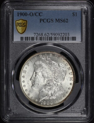 Obverse of this 1900-O/CC Morgan Dollar PCGS MS-62
