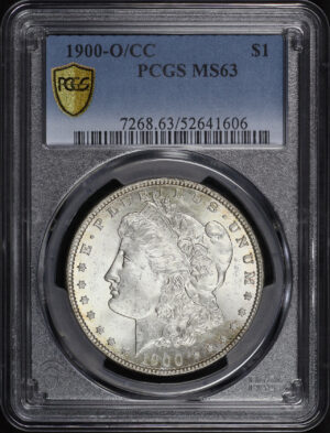 Obverse of this 1900-O/CC Morgan Dollar PCGS MS-63