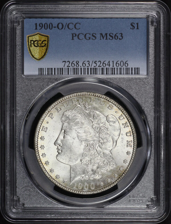 Obverse of this 1900-O/CC Morgan Dollar PCGS MS-63