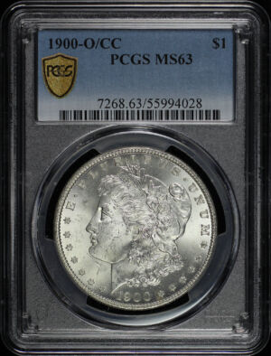 Obverse of this 1900-O/CC Morgan Dollar PCGS MS-63