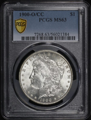 Obverse of this 1900-O/CC Morgan Dollar PCGS MS-63