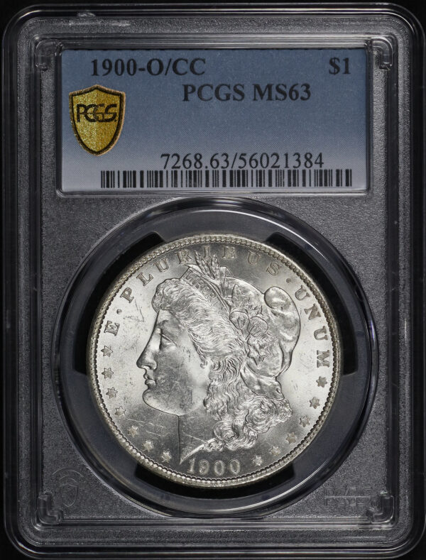 Obverse of this 1900-O/CC Morgan Dollar PCGS MS-63