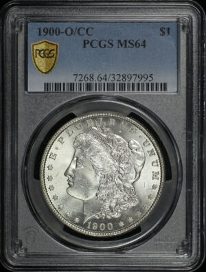 Obverse of this 1900-O/CC Morgan Dollar PCGS MS-64